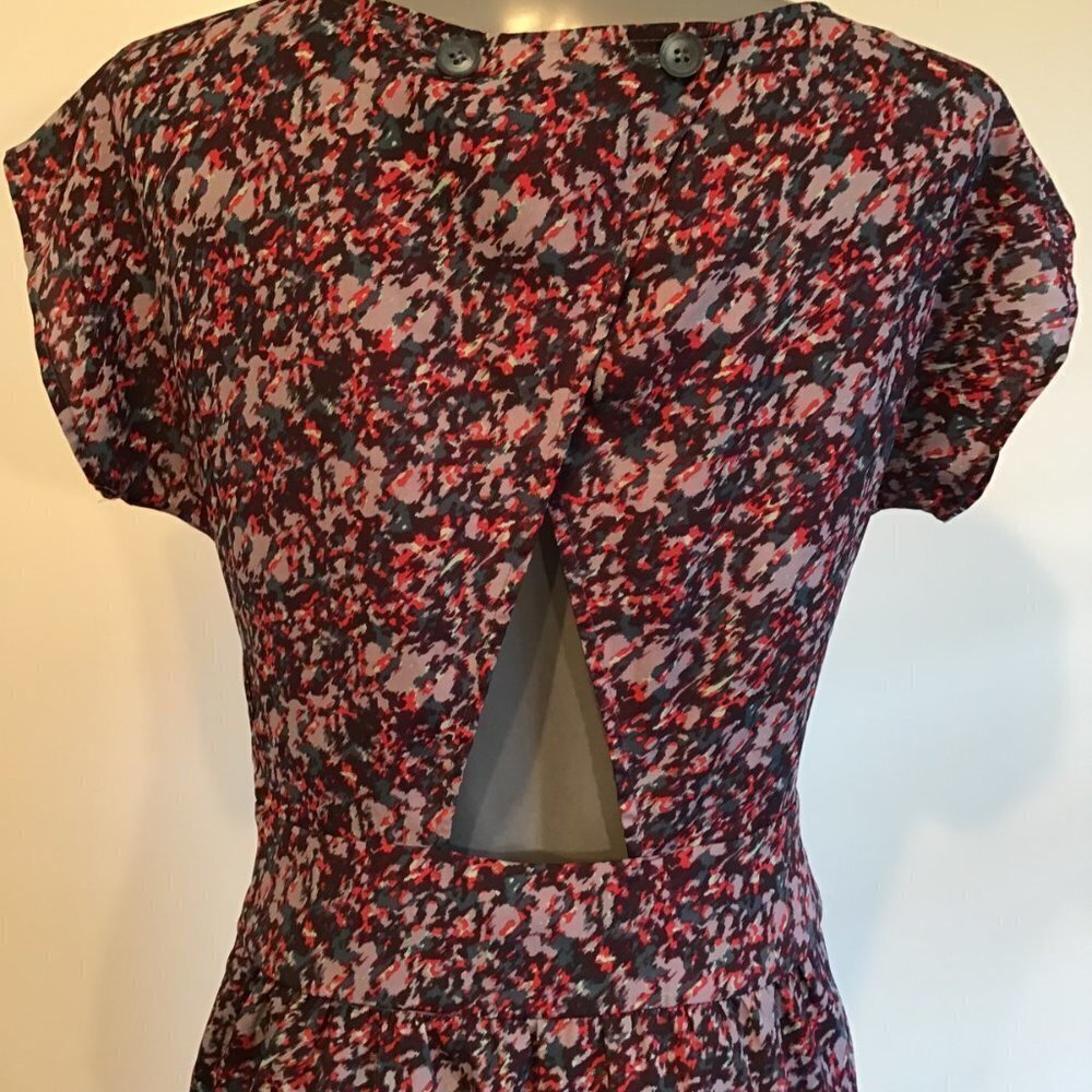 Bcbgeneration Ruffle Front Mini Dress Cloudy Sky … - image 6